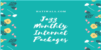 Jazz Monthly Internet Packages