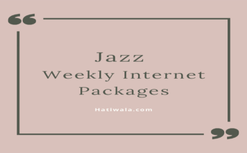 Jazz Weekly Internet Packages