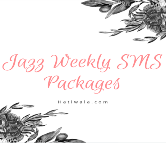 Jazz Weekly SMS Packages