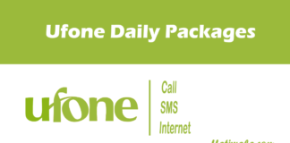 Ufone Daily Packages