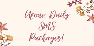 Ufone Daily SMS Packages