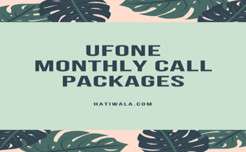 Ufone Monthly Call Packages