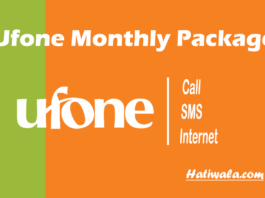 Ufone Monthly Packages