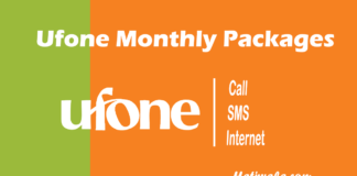Ufone Monthly Packages