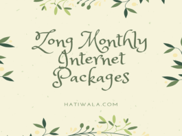 Zong Monthly Internet Packages