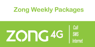 Zong Weekly Packages